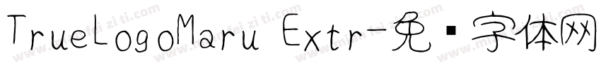 TrueLogoMaru Extr字体转换